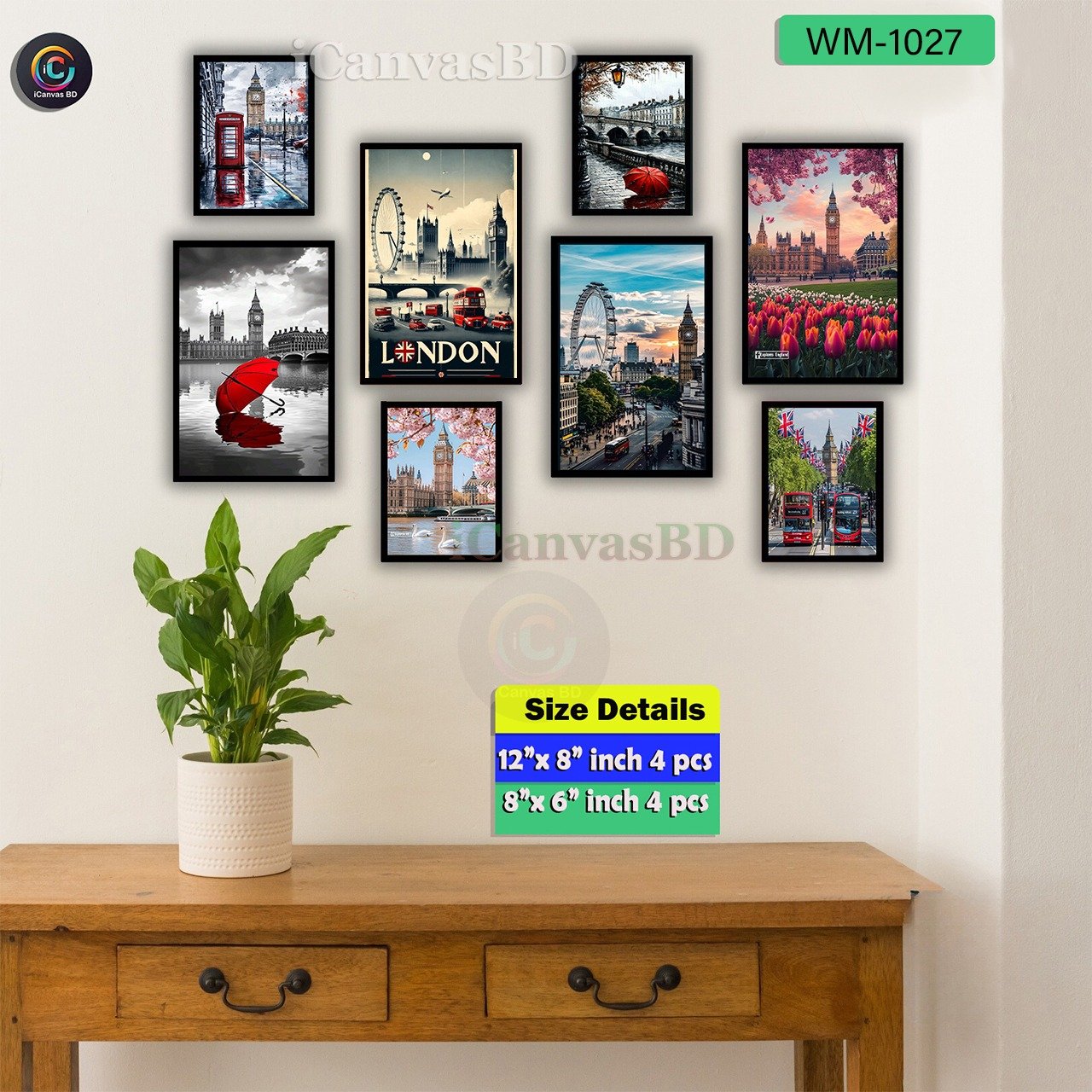 Premium Wallboard Set Mix Size (WM-1027)