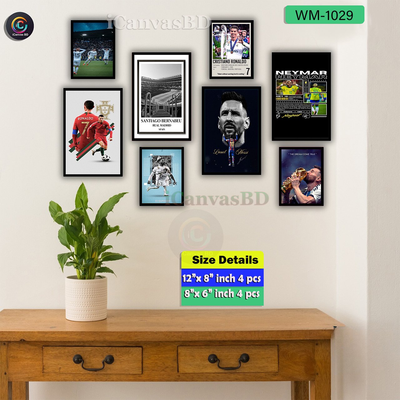 Premium Wallboard Set Mix Size (WM-1029)